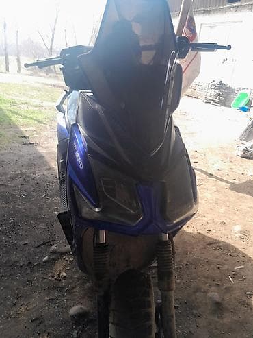 электромотоцикл для детей: Скутер JET MOTO (синий) - Кузов спортивного стиля с острыми линиями — 5