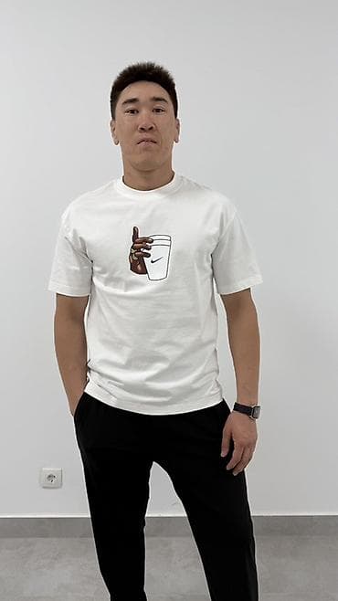 футболки ufc: Мужская футболка, M, L, XL, Nike, Новый, цвет - Белый, Самовывоз, Бесплатная доставка, Платная доставка — 1