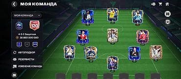 Продажа игрового аккаунта FIFA Mobile с мощной сборкой под схему 4-3-3