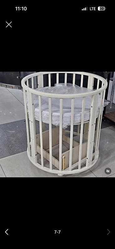 7в1: Детская кровать трансформер, Б/у, Другой тип, цвет - Белый — 4