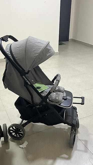 коляски ining baby: Прогулочная коляска Ining Baby (серый цвет) - Легкая складная коляска — 2