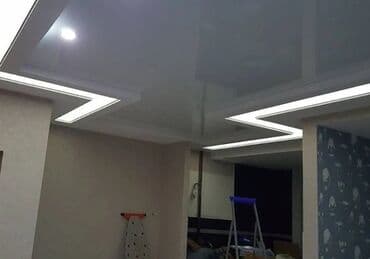 прожектор свет: Керме шыптар Жылтырак, 3D потолоктор, Жылтырабаган Демонтаждоо, Акысыз консультация, Акысыз ченөө — 17