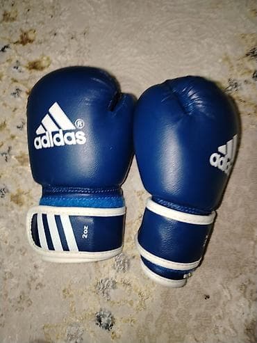 муай тай шорты: Детские боксёрские перчатки adidas, синие, вес 2 oz. - Бренд: adidas — 2