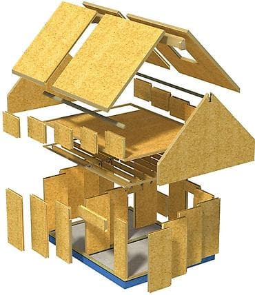 сип панелей: СИП‑панели (SIP) из ОСБ и пенополистирола СИП панельдер Сатылат жана — 6