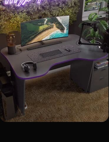 Шкафы: Компьютерный стол комфортный с подставками для рук — 2