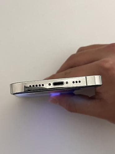 iphone sr: IPhone 13 Pro, Б/у, 128 ГБ, Серебристый, Кабель, 80 % — 4