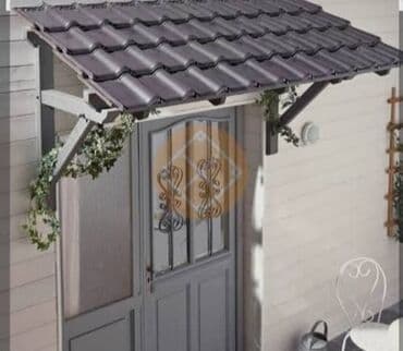 садовые навесы: Навес, Арочный, Металл, Поликарбонат, Установка — 6