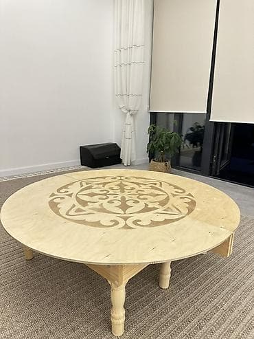 office table: Низкий круглый стол в восточном стиле - Диаметр столешницы: 120–см — 2