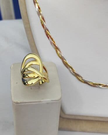 набор пандора: Новая коллекция Италия Цепочка+ кольцо Серебро напыление жёлтое — 4