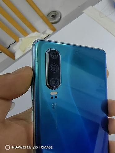 nokia 1: Huawei P30, Б/у, 128 ГБ, цвет - Голубой, 2 SIM — 4