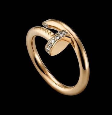 крестик золотой: Дизайнерское кольцо Cartier-стиль с фианитами 💍 Изысканное кольцо в — 2