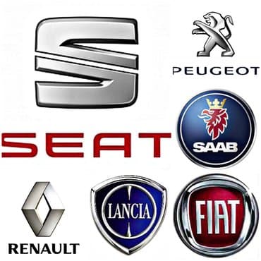 Peugeot, citroen, alfa romeo, lancia, fiat. А также saab и seat#