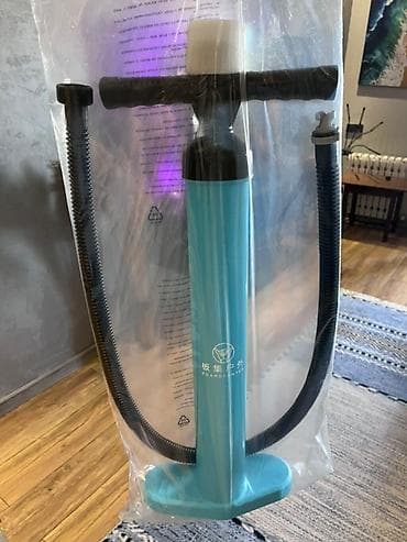 Дроны: Насос ручной для SUPBOARD Ручной воздушный насос бирюзового цвета с — 1