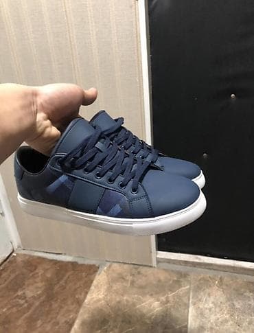 ecco 42: Мужские кроссовки, 42, Burberry, Б/у, цвет - Синий, Самовывоз — 1