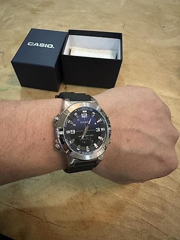 спортивные часы g shock: CASIO AMW-870-2A — аналогово-цифровые наручные часы Основные — 2