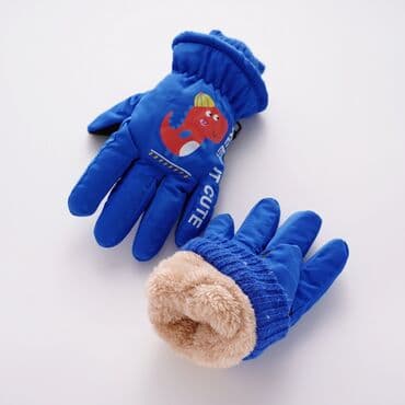 одежды для новорожденных: Перчатки непромокаемые утепленные детские с манжетами размер 3-6 лет — 5
