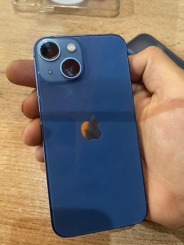 IPhone 13, Б/у, 128 ГБ, Синий, Чехол, 86 %