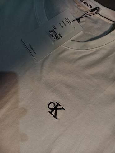 classic: Мужская футболка, M, Calvin Klein, Новый, цвет - Синий, Бесплатная доставка — 8