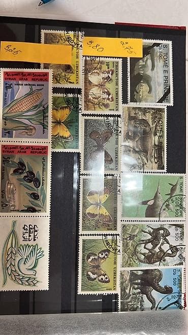 все марки: Коллекция почтовых марок различных стран и тематик. В подборке — 8