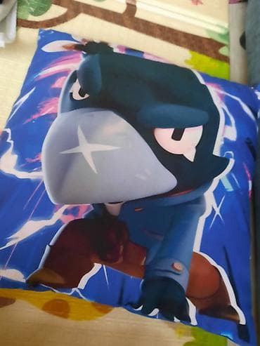 Подушки: Декоративная подушка с принтом персонажа из игры Brawl Stars — 5