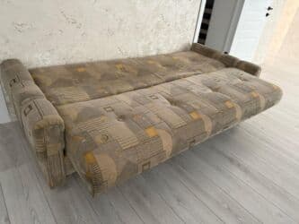 диван для столовой: Комплект мягкой мебели, Б/у, Самовывоз, цвет - Бежевый — 4