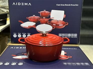 стол для армреслинг: Чугунный набор посуды AIDEMA 7 в 1 Состав набора: - Казан/кокот 16 см — 2