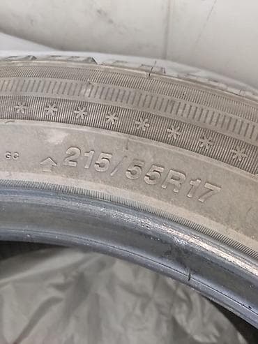 зимние шины 17: Зимние шины 215/55 R17 - Тип: зимние, ненашипованные (ламели по всему — 3