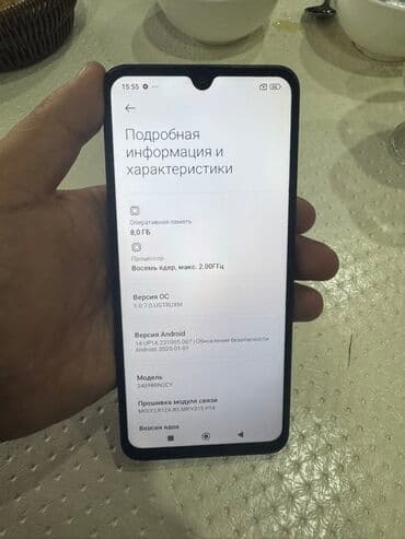 продаю модем: Redmi, Redmi 14C, Б/у, 256 ГБ, цвет - Черный, 2 SIM — 6