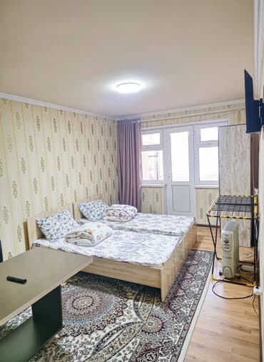 дом или квартира в бишкеке в аренду: 2 комнаты, Постельное белье, Парковка, Бронь — 1