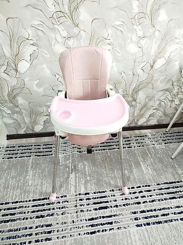манеж трансформер жираф: Детский стульчик для кормления, розовый - Удобное мягкое сиденье с — 1