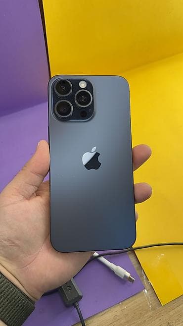 iphone в бишкеке: IPhone 15 Pro Max, Б/у, 512 ГБ, 96 % — 1