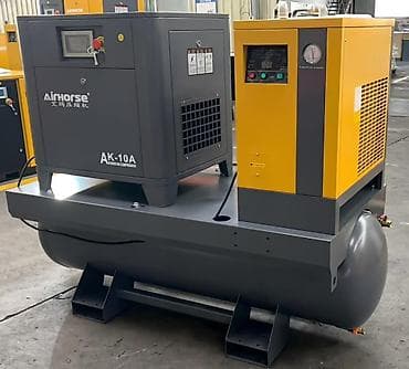 Винтовой компрессорный агрегат AirHorse AK‑10A на ресивере с