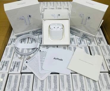 Микрофоны: Вкладыши, Apple, Новый, Беспроводные (Bluetooth), Классические — 1