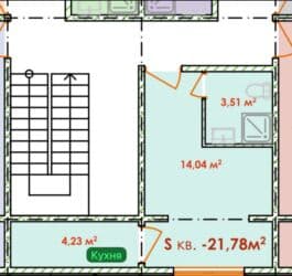 продажа дом в оше: 1 комната, 22 м², Элитка, 3 этаж, ПСО (под самоотделку) — 4