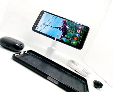 tecno spark 30c: Samsung Galaxy A7 2018, Б/у, 64 ГБ, цвет - Синий, 1 SIM, 2 SIM — 2