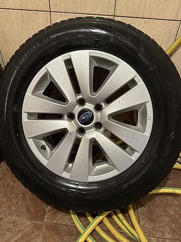 r17 на субару: Колеса в сборе 225 / 65 / R 17, Б/у, Литые, отверстий - 4 — 2