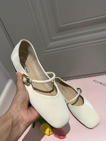 Балетки Mary Jane, белые - Модель: классические Mary Jane с одной