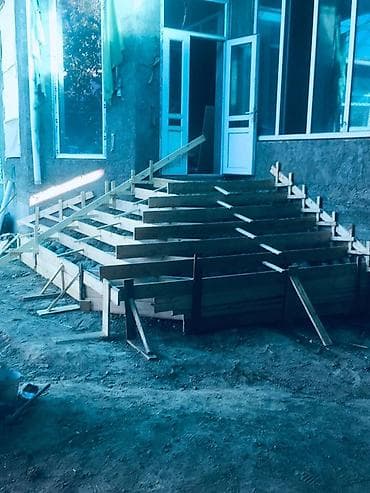 шкаф для дома и офиса: Бетонная лестница Наружные, Форма лестницы: Винтовая — 8