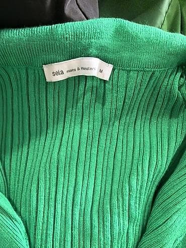 Плащи: Повседневное платье, Длинная модель, Трикотаж, M — 1