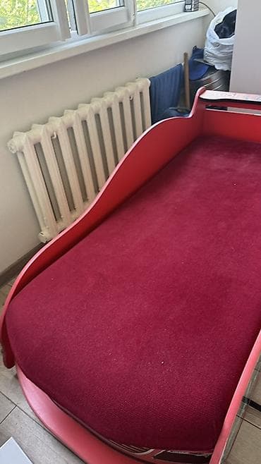 Мебель: Продается б/у Детская кровать-машина . Стоимость 3500 сом. Самовывоз с — 2