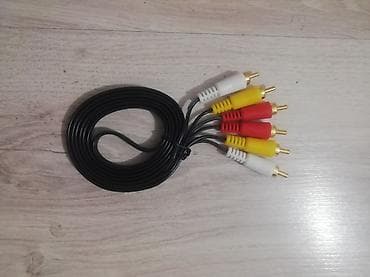 Техника и электроника: Кабель аудио/видео RCA-RCA ("колокольчики") 1,5м для компьютеров, ТВ — 1