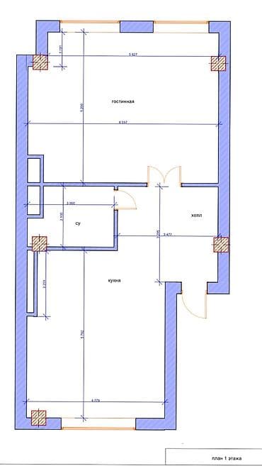 4: 4 комнаты, 147 м², Мадина Элитка, 8 этаж, ПСО (под самоотделку) — 3