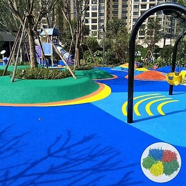 планет: Покрытие для детских и спортивных площадок из EPDM-резиновой крошки - — 8