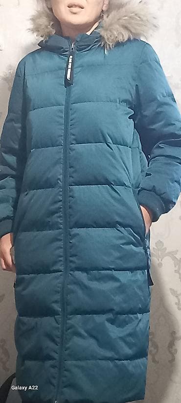 Женская обувь: Пуховик, Длинная модель, С капюшоном, M — 2