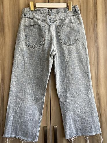 zara мужское: Джинсы, Палаццо, Zara, США, Высокая талия, M — 9