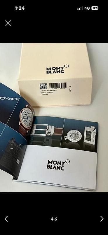 jimmy choo: Запонки Montblanc, новые! артикул 112906 (Mod. M61021) на сайте стоят — 3