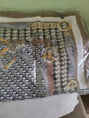 Платья: Платье макси с длинным рукавом + платок - Платье свободного кроя — 1