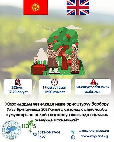 справка с работы: HOPS Улуу Британияда сезондук жумушка тапшыруу үчүн анкетаны сиздин — 1