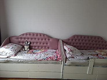 стулья отдам: Детская односпальная кровать, Для девочки, С матрасом — 1