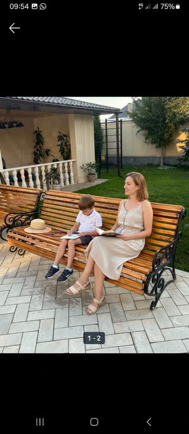 семена растений: Скамейка Металл, Со спинкой, Без крыши — 1